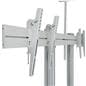 Dual screen tv stand with four brackets