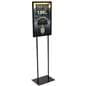 Black Graphic Display Stand with Top Insert