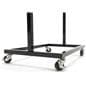 22.25 inch wide portable cough shield on wheels with durable metal base 