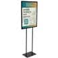 Steel poster stand with modern design