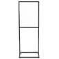 Sign frame with doubled sided window for custom graphics