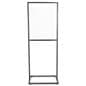 Metal sign holder for double sided posters