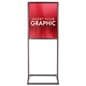 Metal sign holder for double sided posters