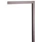Metal sign holder with modern finish
