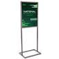 Metal sign holder with stable base