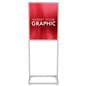 Sign frame in silver with sturdy base 