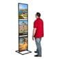 Triple Tier 22" x 28" Graphic Stand For Indoor Floor Displays