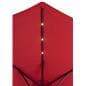 Red Patio Market Umbrella with LED Lights that Come Pre Installed