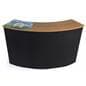 Pop up custom counter with hook-and-loop fabric