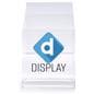 Custom printed plastic countertop booklet holder with UV graphics