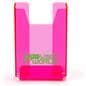 Bright custom pink trifold display stand 