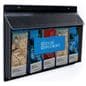 Custom printed realtor style outdoor flyer dispenser rack