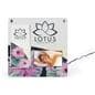 Countertop brochure holder with video screen and 6ft Power Cord