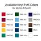 vinyl imprint colors