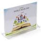 Recycled acrylic tabletop sign holders with 5 inch height
