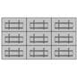 3x3 flat panel video wall mounting system with 3-inch profile