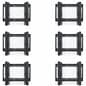 Video wall display 3x2 brackets with anti-theft protection