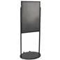 Black 24 x 36 Poster Stand with Wheels & Top Insert