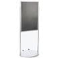 Silver 24 x 36 Poster Stand with Wheels, Powder Coated