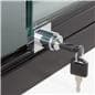 LED Wall Display Cabinet with Plunger Lock