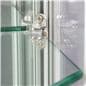 Wall LED Display Cabinet with Adjustable Shelf Clips