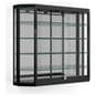 Wall Mounted LED Display Cabinet with 3 Overhead Lights