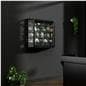 Wall mounted LED cabinet in reception area