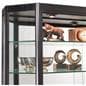 Wall Mounted LED Display Case with Tempered Glass Shelves