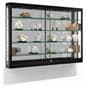 LED Wall Showcase Cabinet with Black Finish
