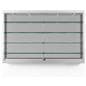 Wall mounted display cabinet with led lights