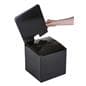 Black Cardboard Entry Box with Removable Sign Header