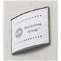 Door Sign For 6"w x 7-1/2"h Graphics (Silver Finish)