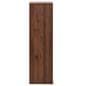 Display riser stand with walnut wood finish