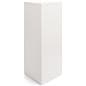 White Laminate Pedestal with Hollow Center