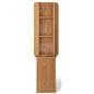Wood magazine rack with pocket dividers 