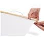 Wood magnetic poster hanger with simple assembly