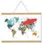 Wood magnetic poster hanger with max weight capacity of 4.5 pounds