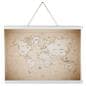 Wood magnetic poster hanger with hanging placement style