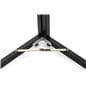 Free standing corner sign frame features collapsible hinge with silver finish 