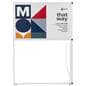 55 inch tall multi direction corner signage 