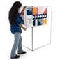 Multi Direction corner signage with side insert loading side 
