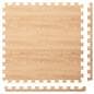 Foam wood floor tiles comes with removeable edge trim pieces