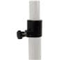Mobile dry erase board with height adjustable knob