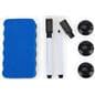 Mobile dry erase board includes 2 markers, three magnets and eraser