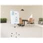 Mobile dry erase board with magnetic writing surface