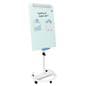 Mobile glass whiteboard with tempered glass for safety