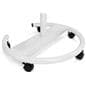 Mobile glass whiteboard with locking wheels