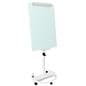 Mobile glass whiteboard with stain and dent resistant surface