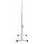 Magnetic whiteboard in profile view