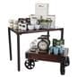 Black accents on the vintage style pipe fixture display set